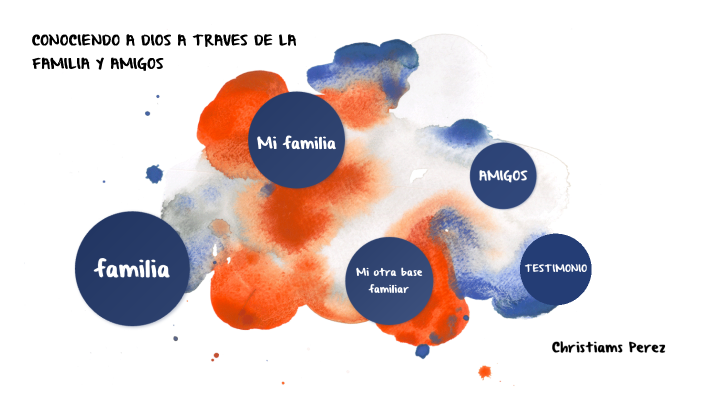 Conociendo a dios a traves de la familia y amigos. by Christiams perez ...