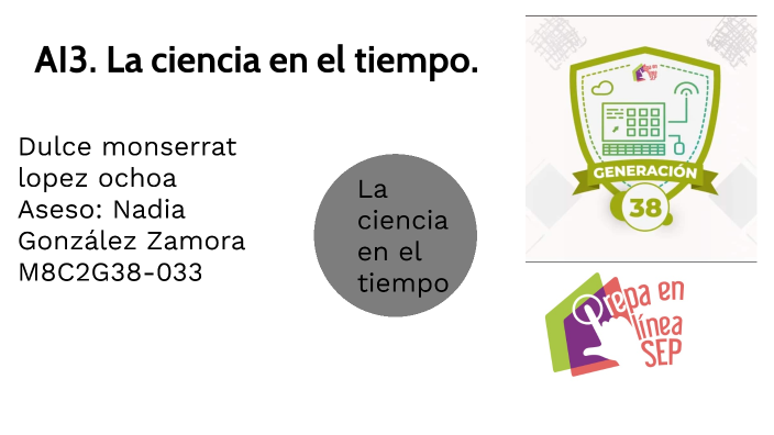 AI3. La ciencia en el tiempo by dulce lopez on Prezi