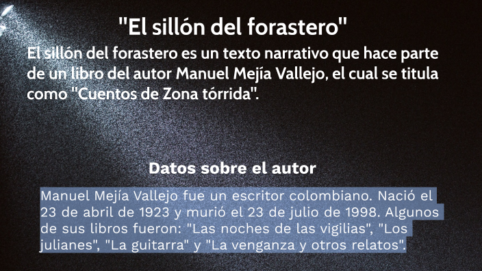 El sillón del forastero