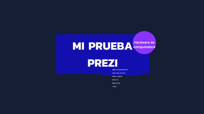 PRUEBA PREZI by Victor Hugo Partida Perez on Prezi