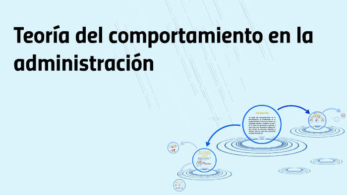 Teoría del comportamiento en la administración by Marìa Fernanda