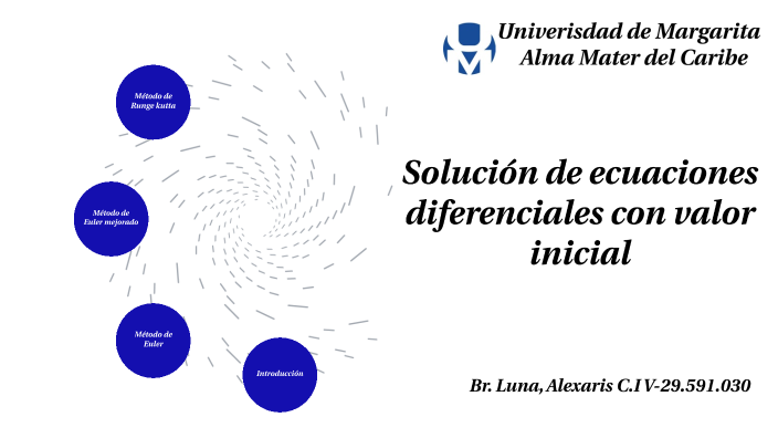 Solución de ecuaciones diferenciales con valor inicial by ALEXARIS
