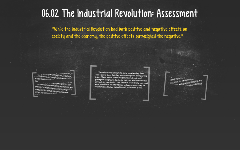 industrial revolution assessment