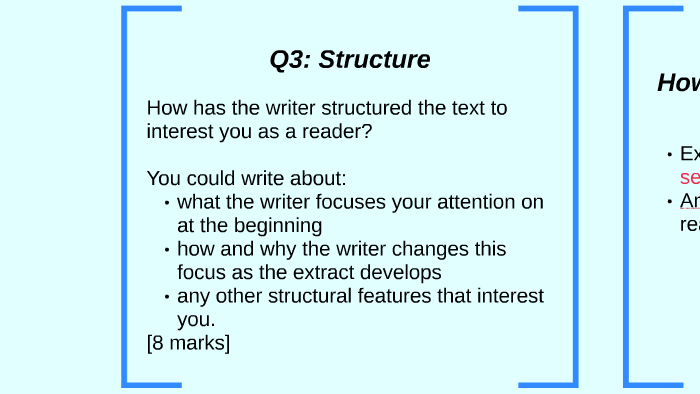 Lang Paper 1: Question 3: Structure by Paul Hanson on Prezi