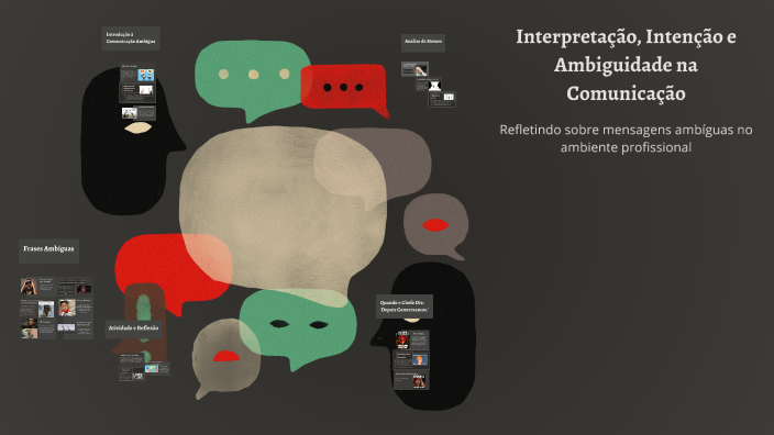 Interpretação, Intenção e Ambiguidade na Comunicação by katia ribeiro ...