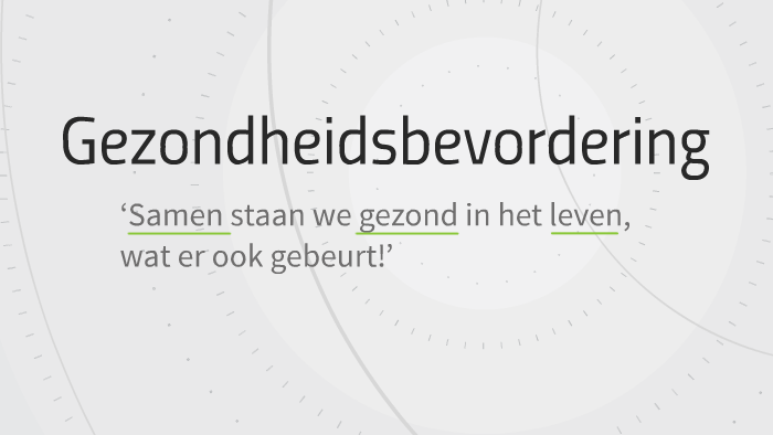 Gezondheidsbevordering By Steven Schepers On Prezi