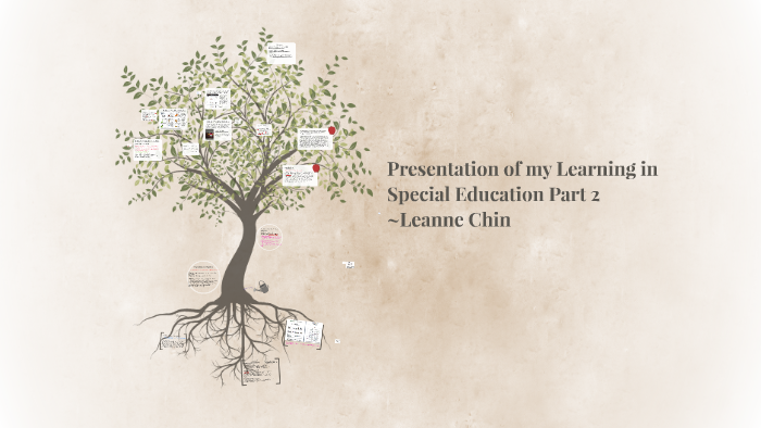 Presentation of my Learning in Special Education Part 2 by Leanne Chin ...
