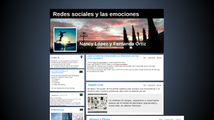 Redes sociales y las emociones by fernanda| ortiz on Prezi