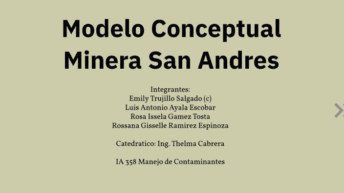 Modelo Conceptual Minera San Andres by Emily Trujillo on Prezi