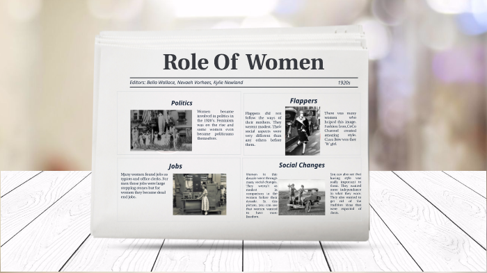 Role of Women in 1920's by Kylie Newland on Prezi