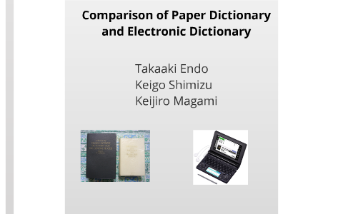 paper dictionary reference