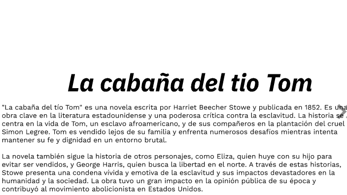 Preguntas Y Respuestas De La Cabaña Del Tio Tom prezi.com