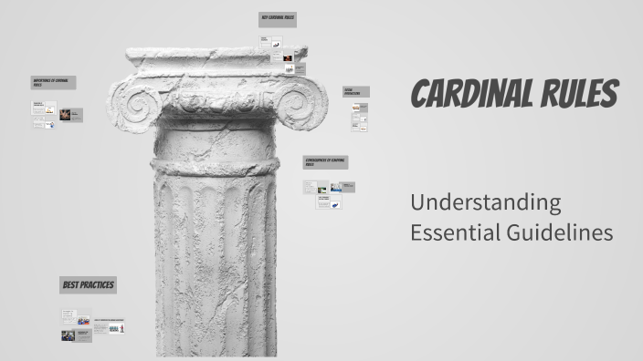 Cardinal Rules by Prasika Adhikari on Prezi