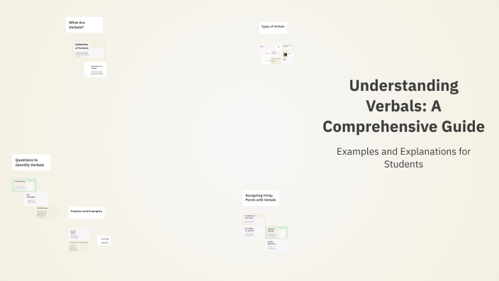 Understanding Verbals: A Comprehensive Guide by Sarah Alaa on Prezi