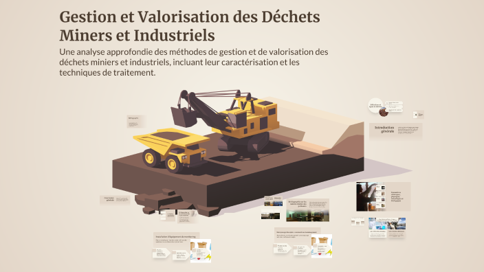 Gestion et Valorisation des Déchets Miners et Industriels by Kenza ...