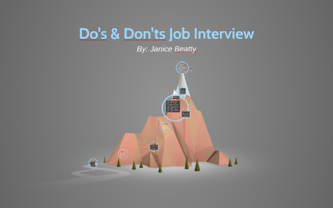 Do's & Don'ts Job Interview By Janice Beatty On Prezi