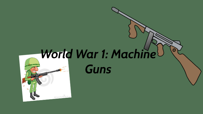 world war 1 weapons pictures