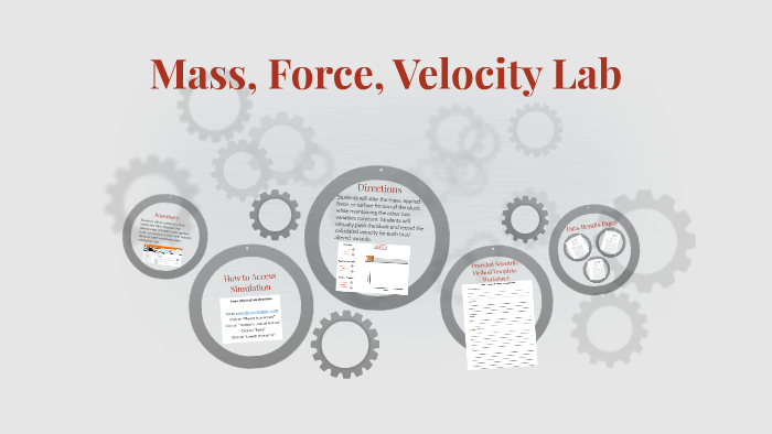 mass and velocity experiment