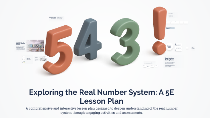 Exploring the Real Number System: A 5E Lesson Plan by Fabian Bailey on ...