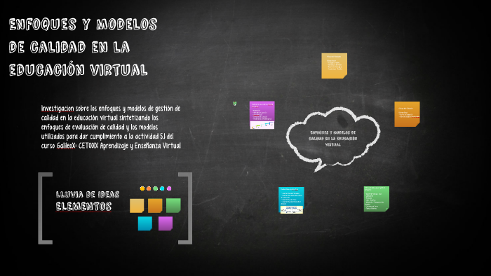 Enfoques y modelos de calidad en la educación virtual by Guillermo Diaz ...