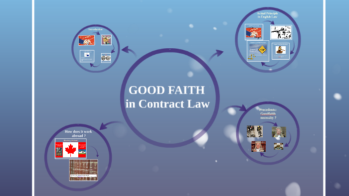 act in good faith contract