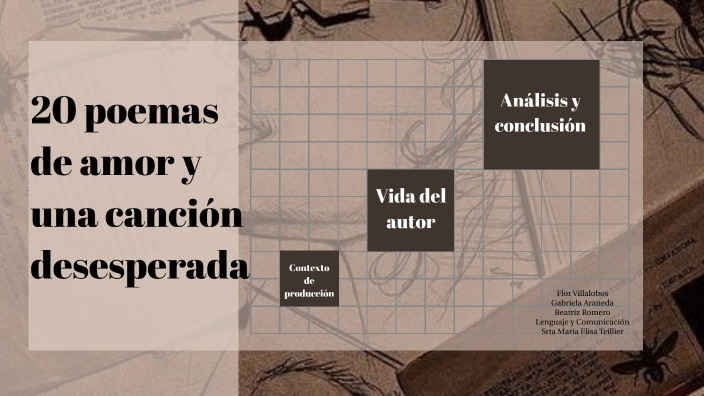 20 poemas de amor y canción desesperada by Beatriz Romero on Prezi