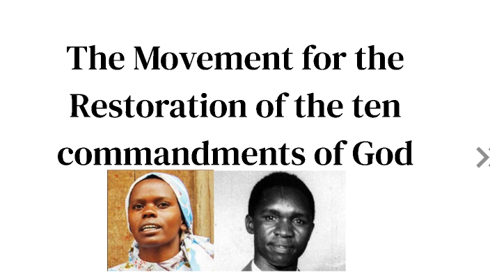 The Movement for the Restoration of the ten commandments of God by ...