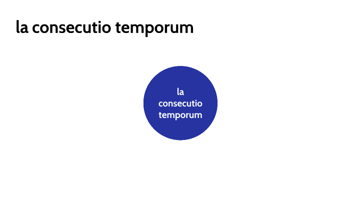 La consecutio temporum by Costanza Cecchini on Prezi