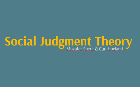 experiment social judgement