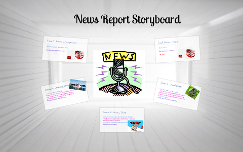 News report storyboard picture