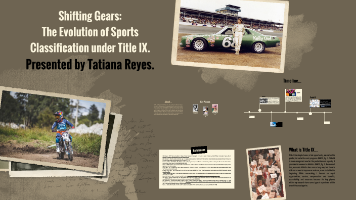 Shifting Gears: The Evolution of Sports Classification under Title IX ...