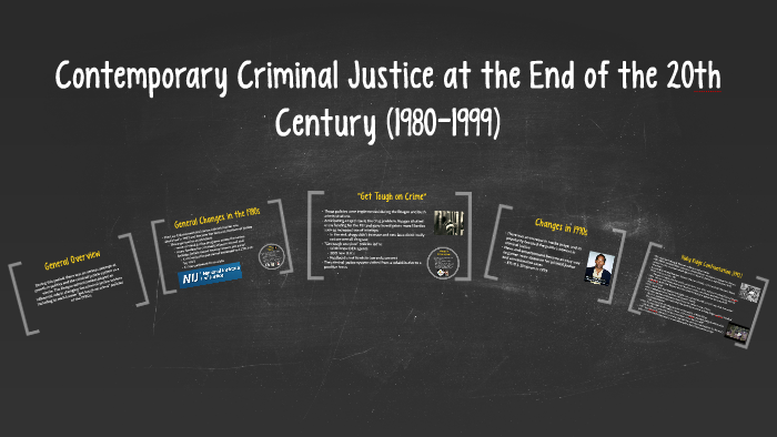 Contemporary Criminal Justice at the End of the 20th Century by ...