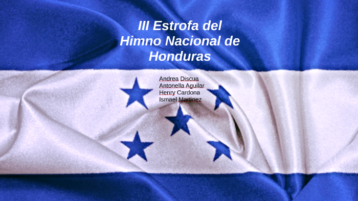 5 Estrofa Del Himno Nacional De Honduras