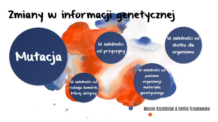 Zmiany W Informacji Genetycznej Sprawdzian