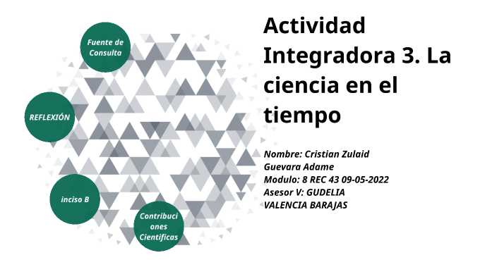 Actividad Integradora 3. La ciencia en el tiempo by MIRIAM FLORES