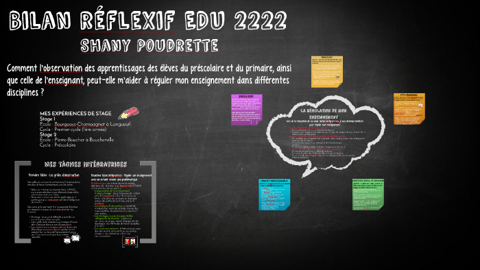 Bilan réflexif EDU 2222 by Shany Poudrette