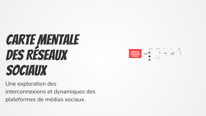 Carte Mentale des Réseaux Sociaux by Jean Marie Soret on Prezi
