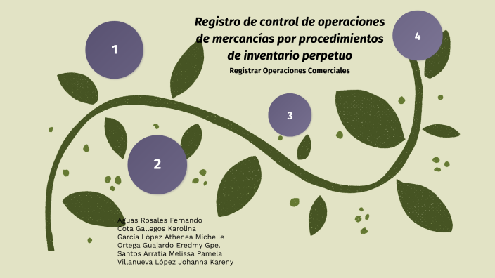 Registro y Control de Operaciones de Mercancías por el Procedimiento de