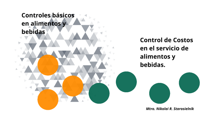 Control de Costos en el servicio de alimentos y bebidas. by Nikolai