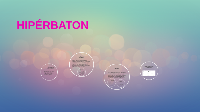 HIPÉRBATON by luisa fernanda on Prezi