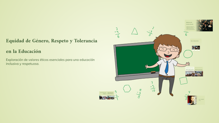 Equidad De Género Respeto Y Tolerancia En La Educación By Pedro
