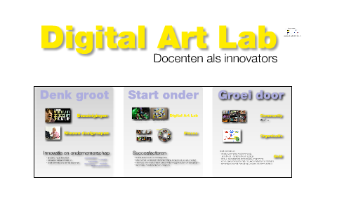 Digital Art Lab: docenten als innovators by Alares Den Haag on Prezi
