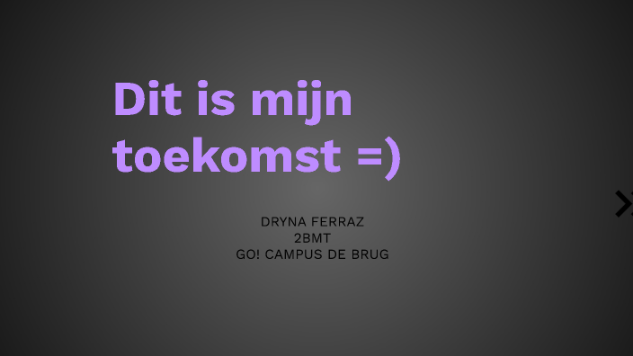 Dit is mijn toekomst :) by Dryna Ferraz on Prezi