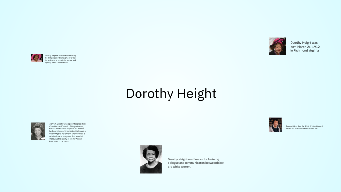 Dorothy height by Leah Turner on Prezi