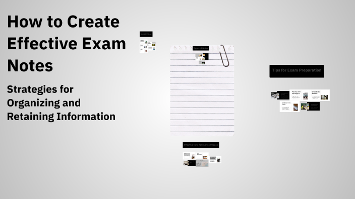 How to Create Effective Exam Notes by Gautam Goel on Prezi