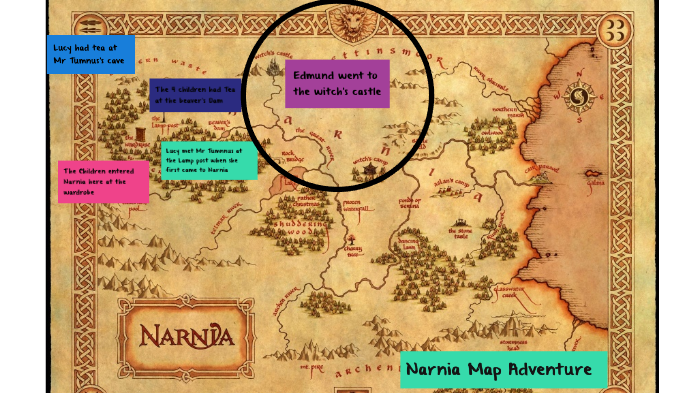 A Map Of Narnia Map Of Narnia By Hannah Nazir