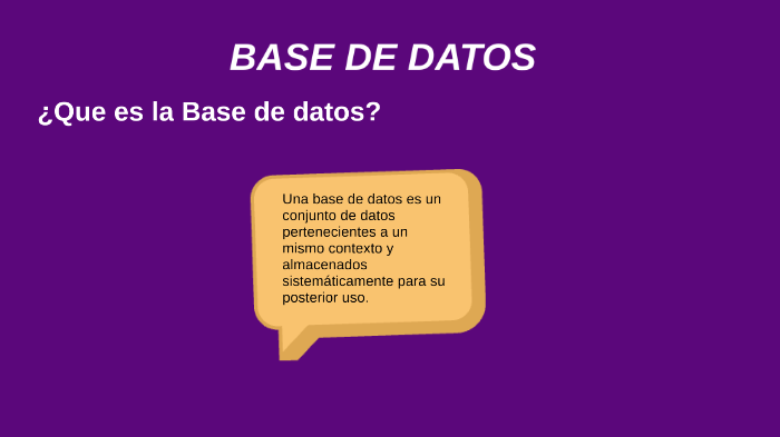 Base de datos by Karol Rivas on Prezi