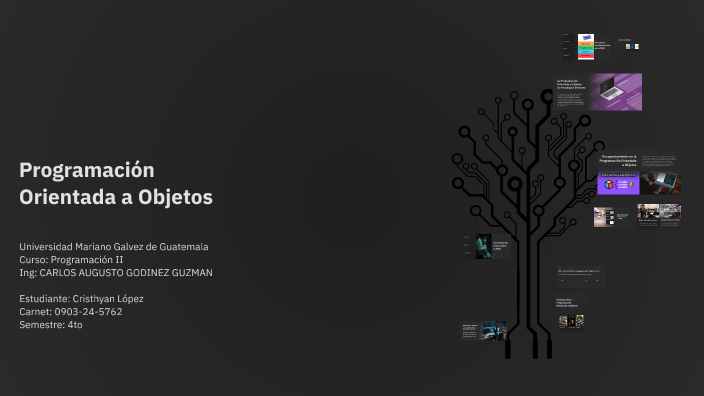 Programación Orientada a Objetos by cristhyan lopez on Prezi