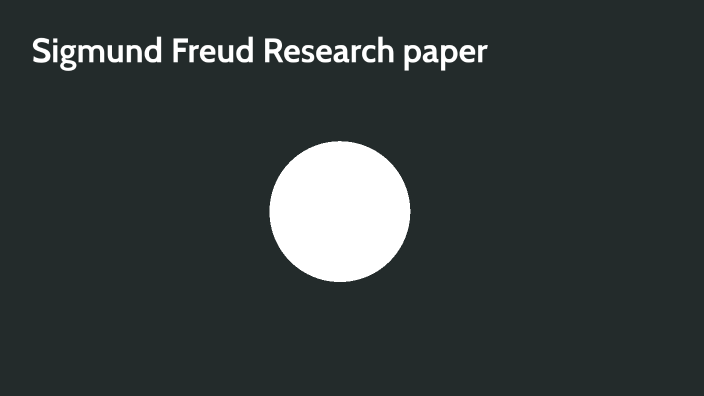 sigmund freud research paper pdf
