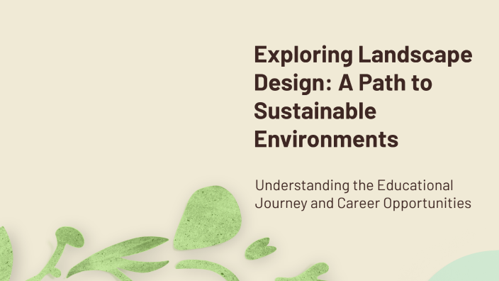Exploring Landscape Design: A Path to Sustainable Environments by Viltė ...